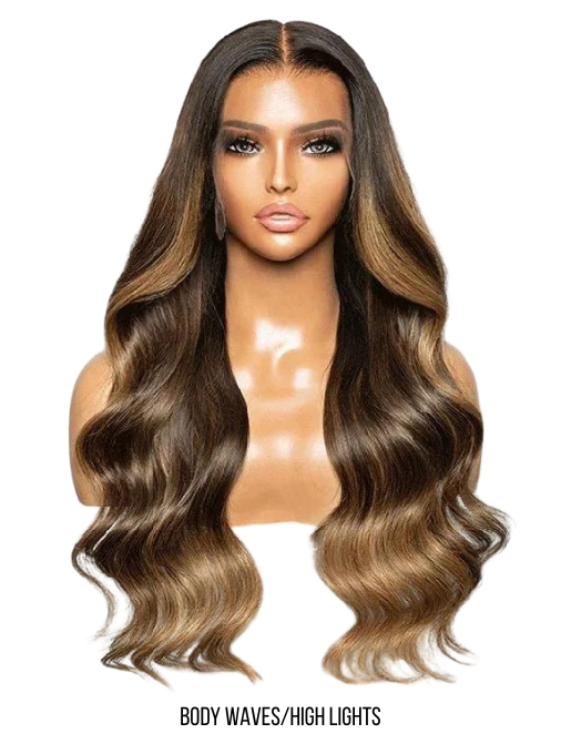 Body Wave w/highlights HD Lace Frontal Wig